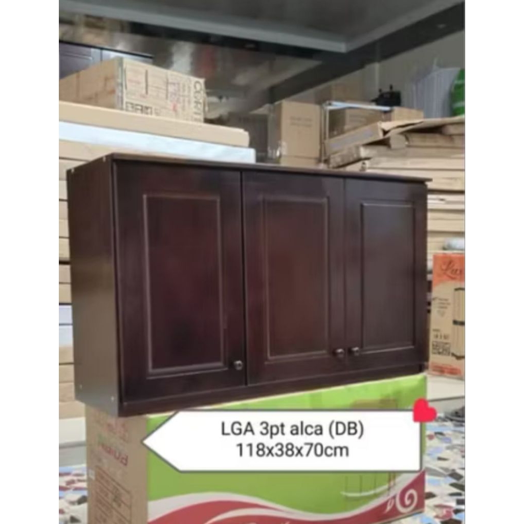 Lemari gantung rak gantung kayu solid