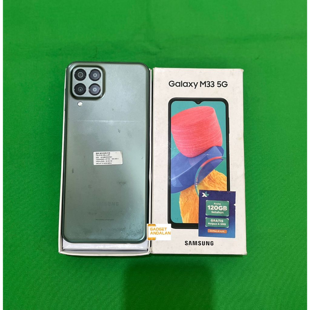 SAMSUNG M33 5G 8/128GB SECOND FULLSET GARANSI