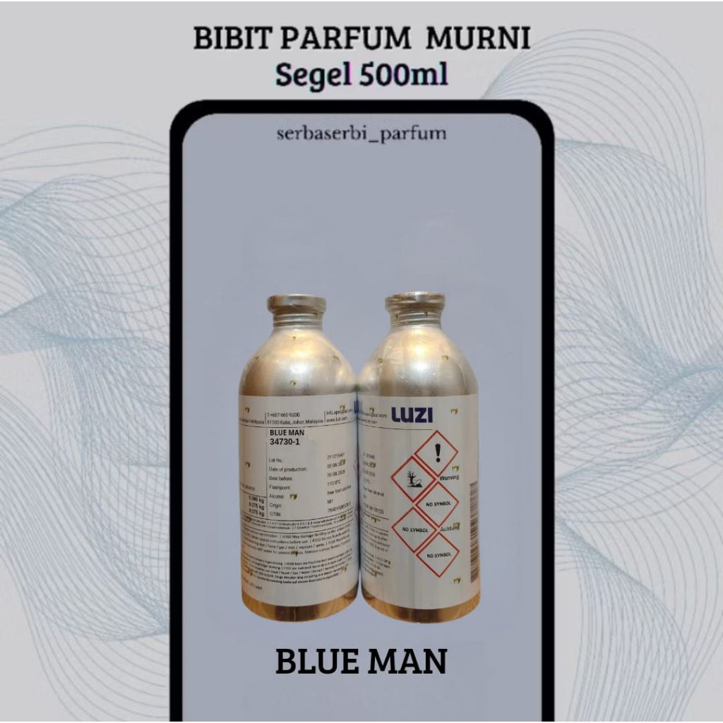 PARFUM BLUE MAN INSPIRED BULGARI BLV MAN BY LUZI 500ML SEGEL