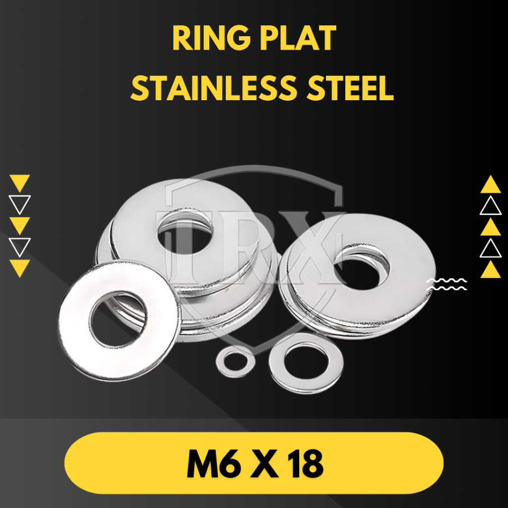 RING PLAT M6x18 LEBAR STAINLESS STEEL