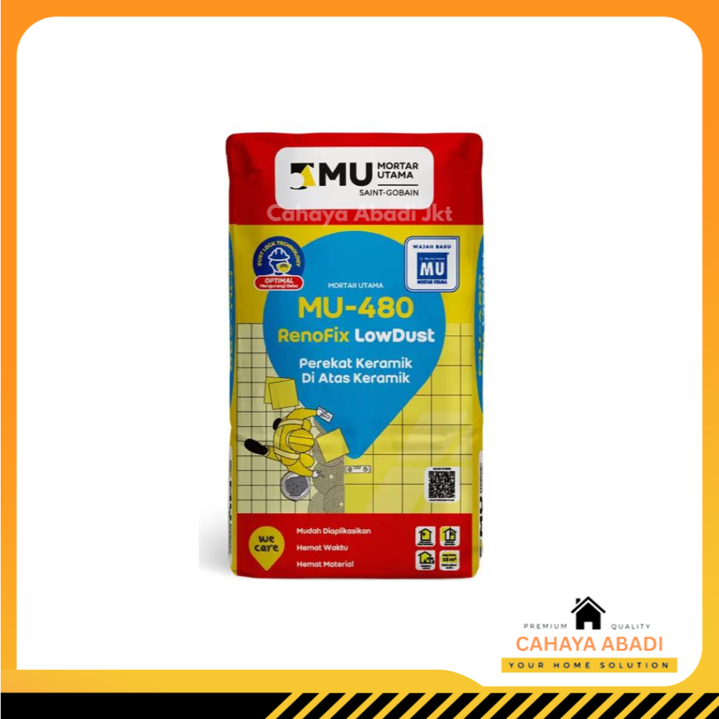 SEMEN PEREKAT KERAMIK DIATAS KERAMIK MU480 RENOFIK 25kg