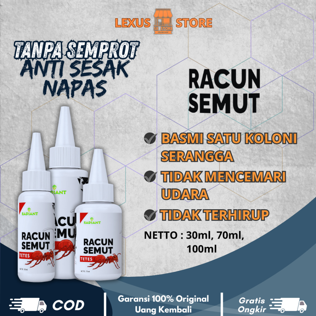 RACUN PEMBASMI SEMUT SUPER AMPUH OBAT RACUN ANTI SEMUT PENGUSIR SEMUT MERAH SEMUT RANGRANG PEMBASMI