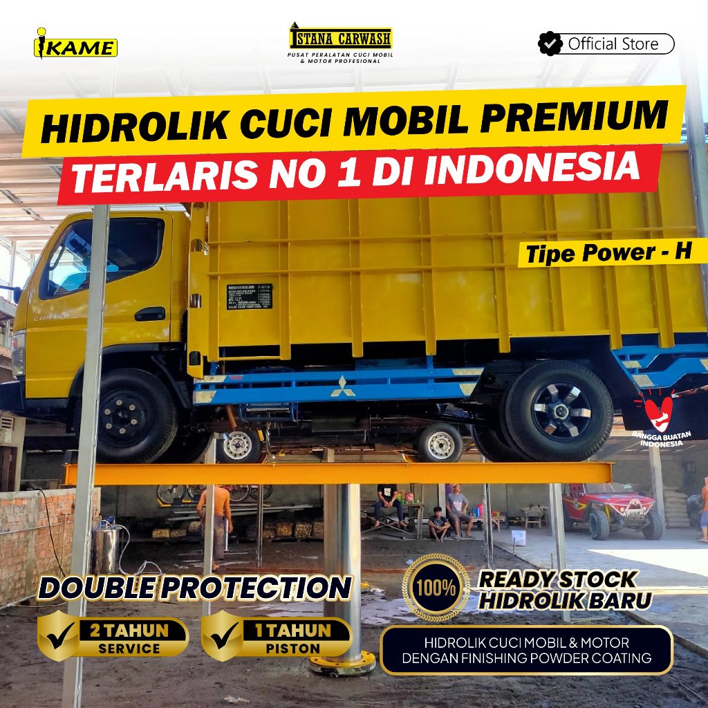 Hidrolik Cuci Mobil Power-H / Hidrolik Cuci Mobil Truck kapasitas 6 ton Ikame