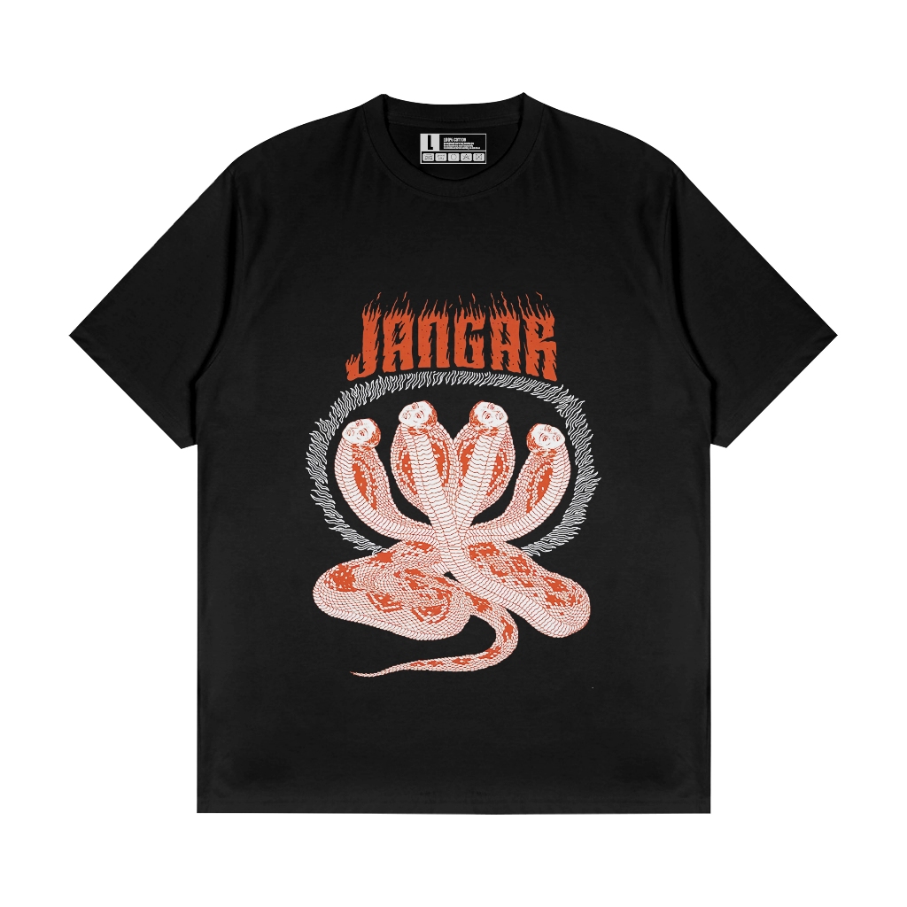 JANGAR TSHIRT / KAOS BAND JANGAR TIGA ULAR / KAOS PUNK MUSIK DISTRO TERLARIS
