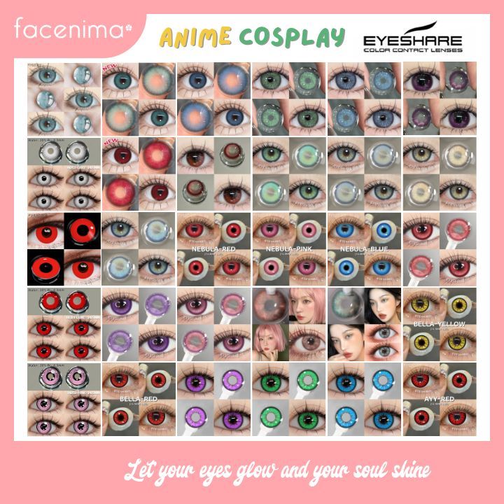 Softlens Cosplay Eyeshare Halloween Anime PLANO ONLY