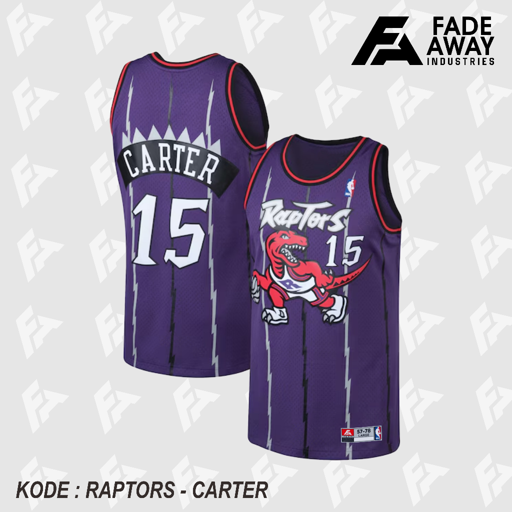 JERSEY BASKETBALL CARTER #15 RAPTORS UNGU