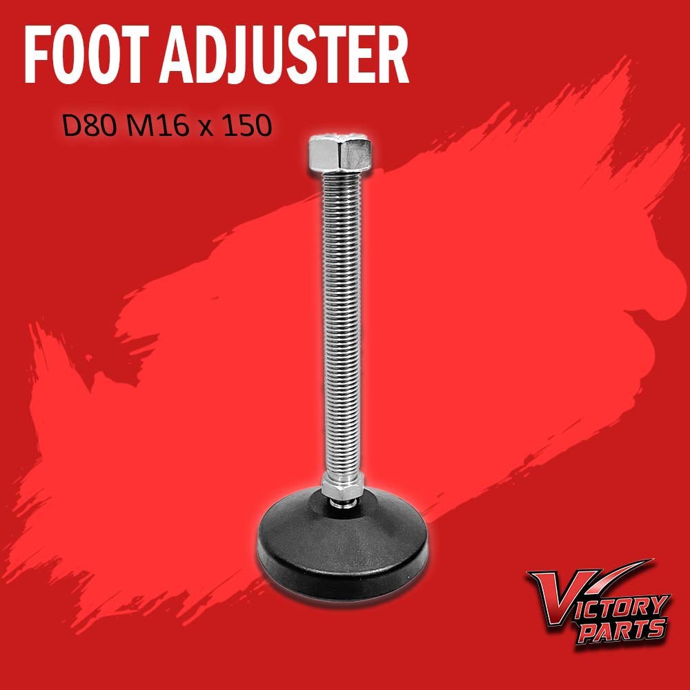 Foot Adjuster / Flexible Foot Adjuster M16 x 150 - Drat Stainless alas Thermal Plastic