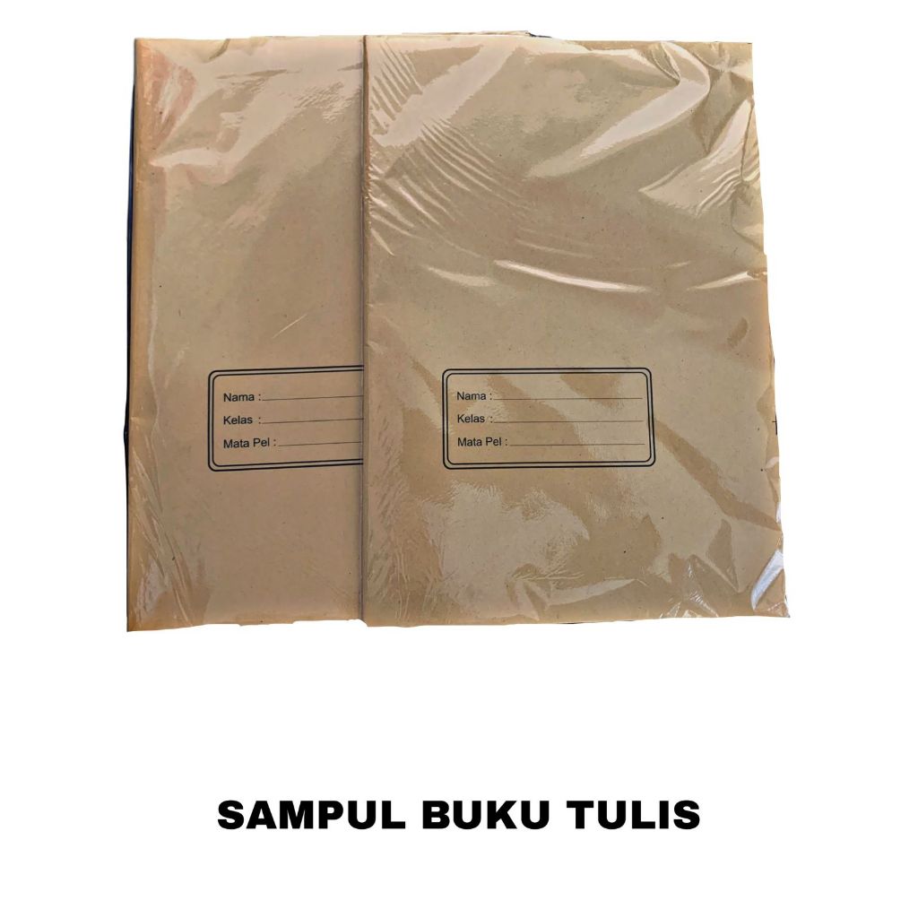 SAMPUL BUKU KWARTO NAMA / SAMPUL COKLAT POLOS NAMA