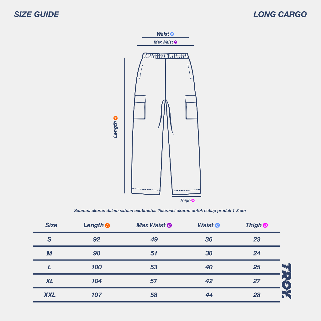 Troy Company Baggy Cargo Long Pants World Catastrophe - Celana Panjang Hitam Fleece LFC 3356