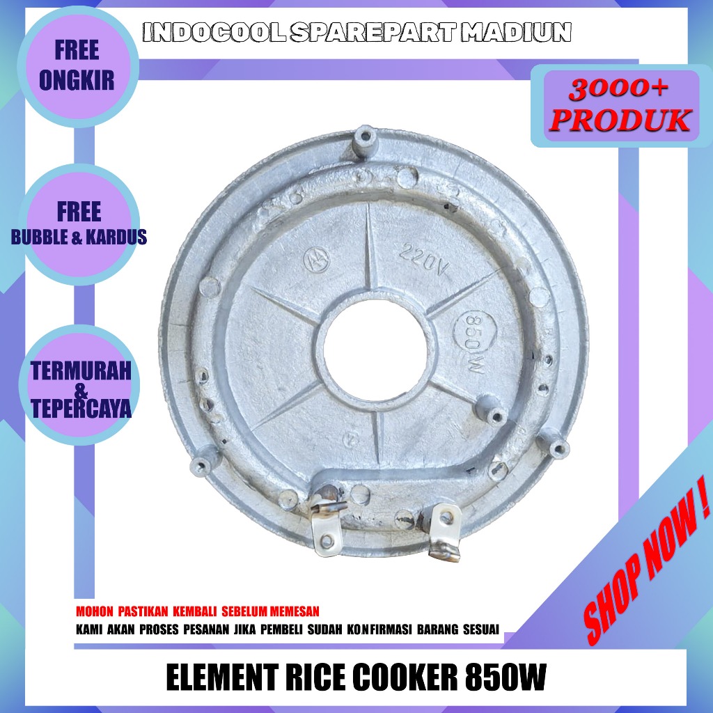 ER850 ELEMEN BAWAH PIRINGAN MAGIC COM / ELEMENT RICE COOKER 850W