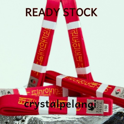 Sabuk Merah Taekwondo Premium