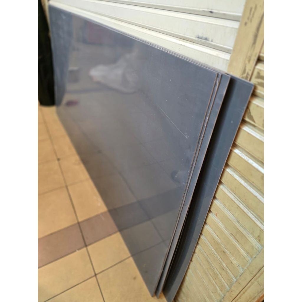 Plat Pvc Abu-Abu Tebal 8mm