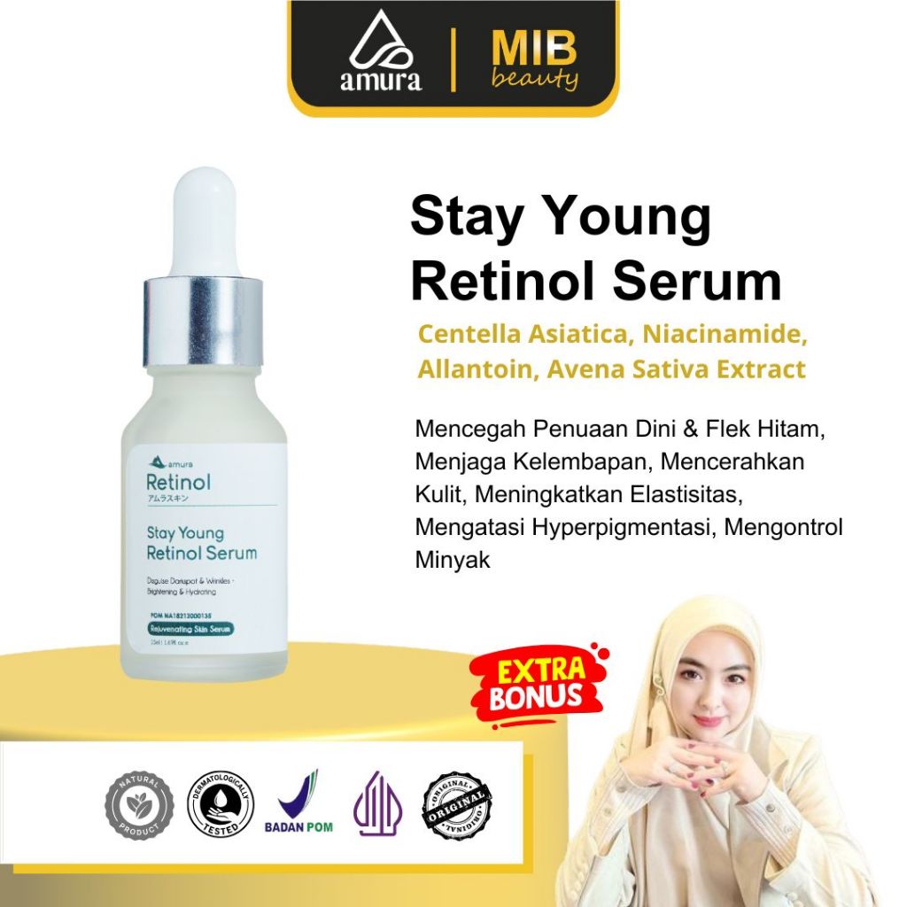 Amura Retinol Serum - Atasi Flek Hitam & Kerutan