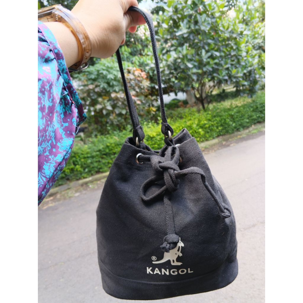 preloved Kangol small bucket bag