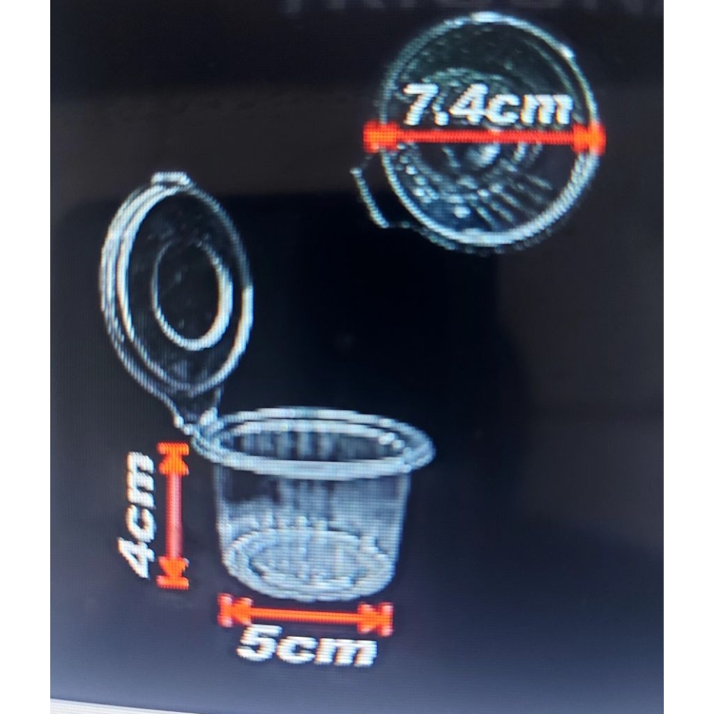 Mika Cup saus tutup sambung / Cup puding 90 ml (50pcs)