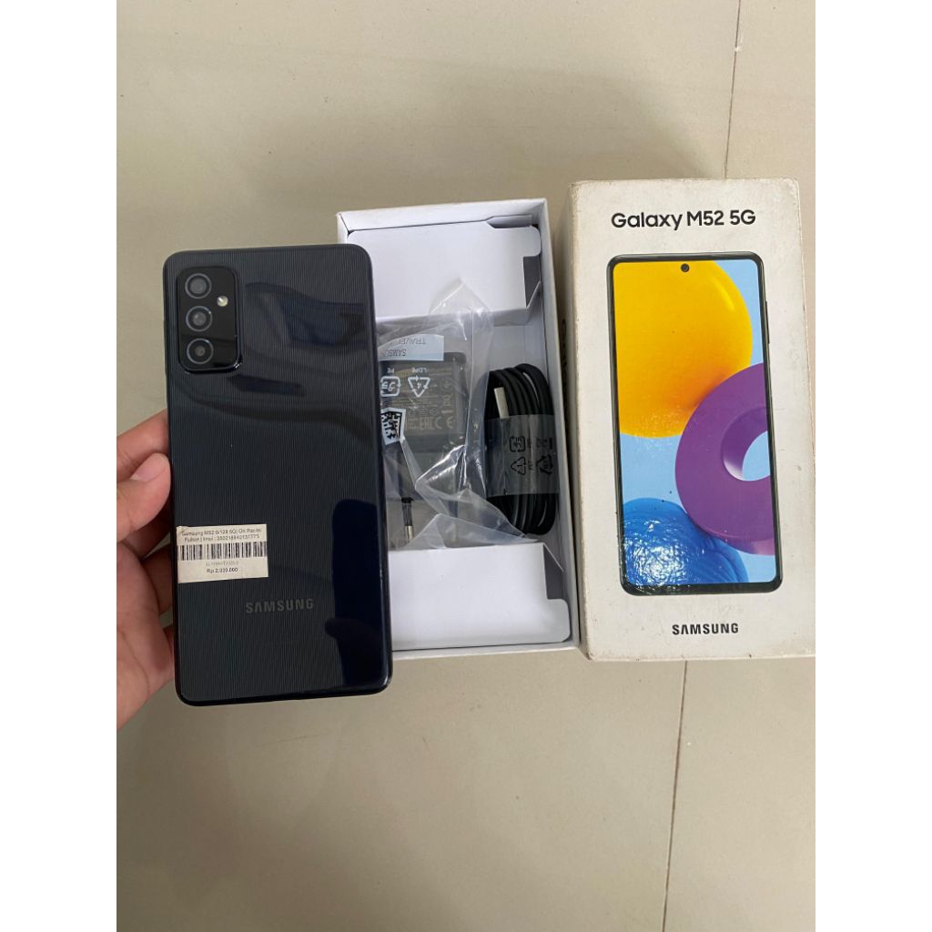 Samsung M52 8/128 5G| Ori Resmi Fullset | Second | Normal No Minus |