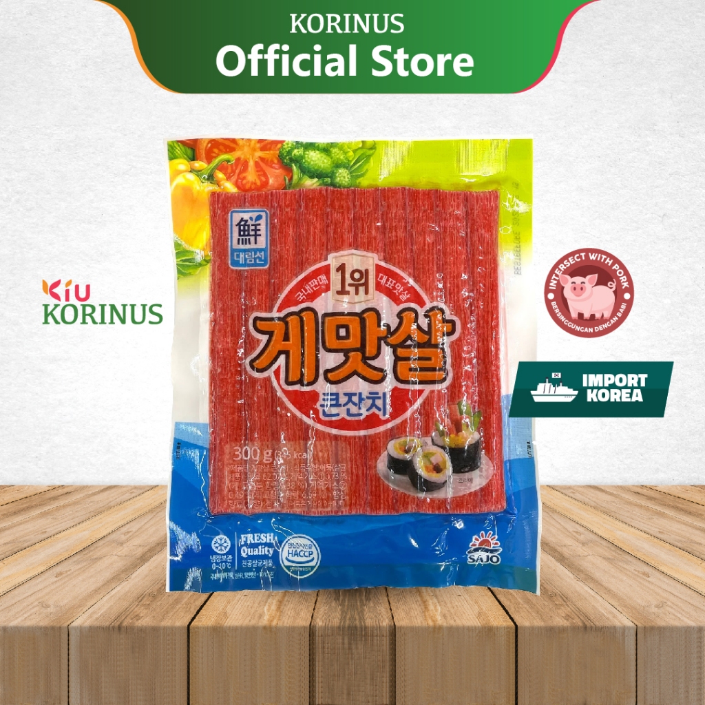 [SAJO] Stik Kepiting / Imitation Crab Stick / Imitation Crab Korea 300g