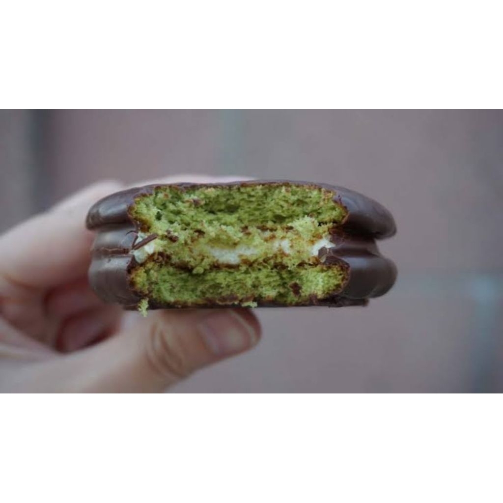 MATCHA CHOCO PIE ORION MATCHA PIE CHOCO MATCHA SOFT CAKE