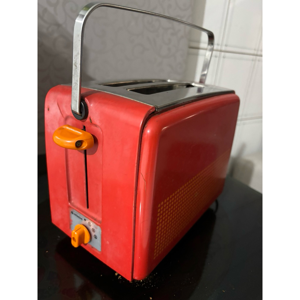 Vintage Hitachi Toaster-Pemanggang roti tawar antik