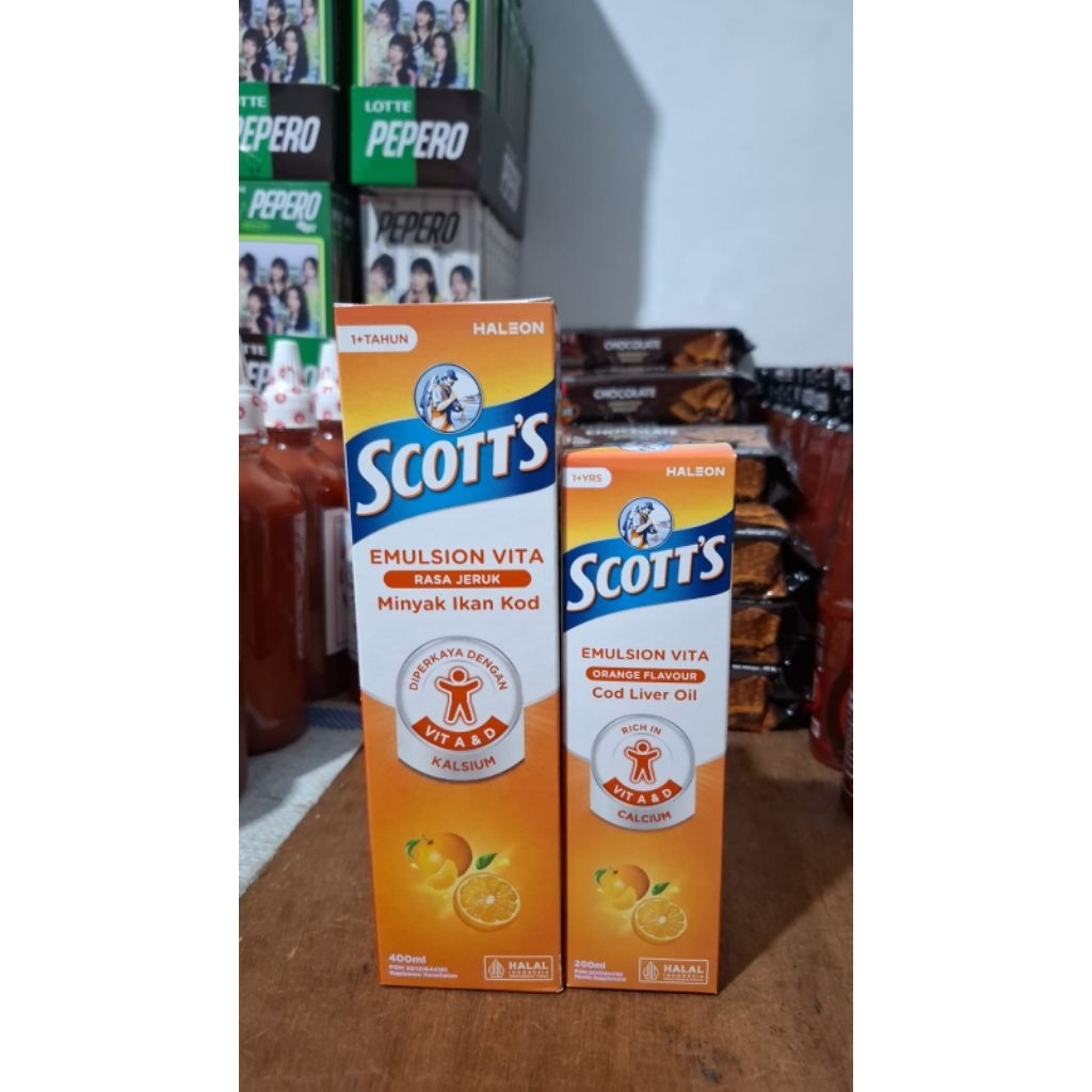 Scott's emulsion vita..minyak ikan rasa jeruk