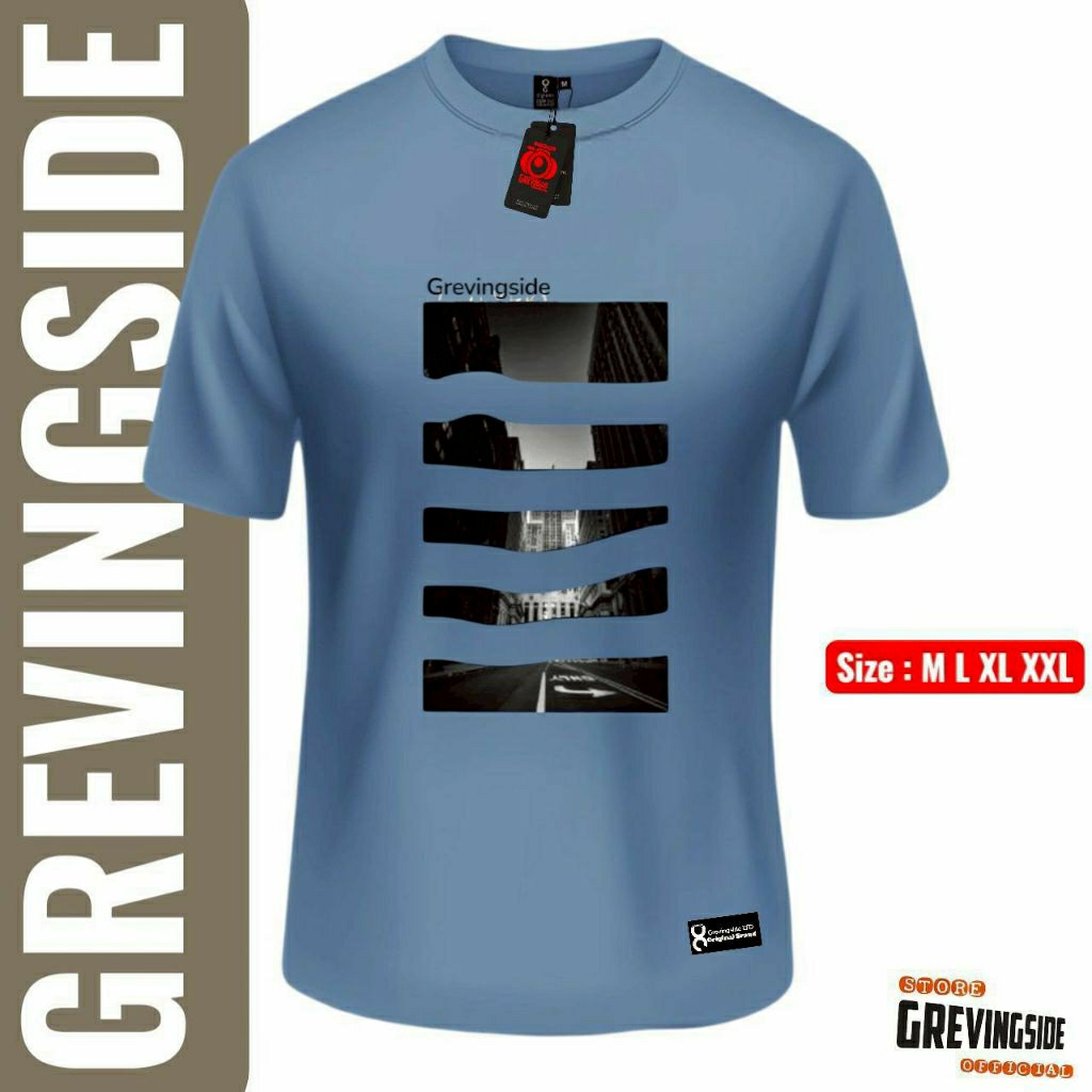 kaos distro original 100% // kaos grevingside local brand // kaos pria terbaru  // kaos motif simple