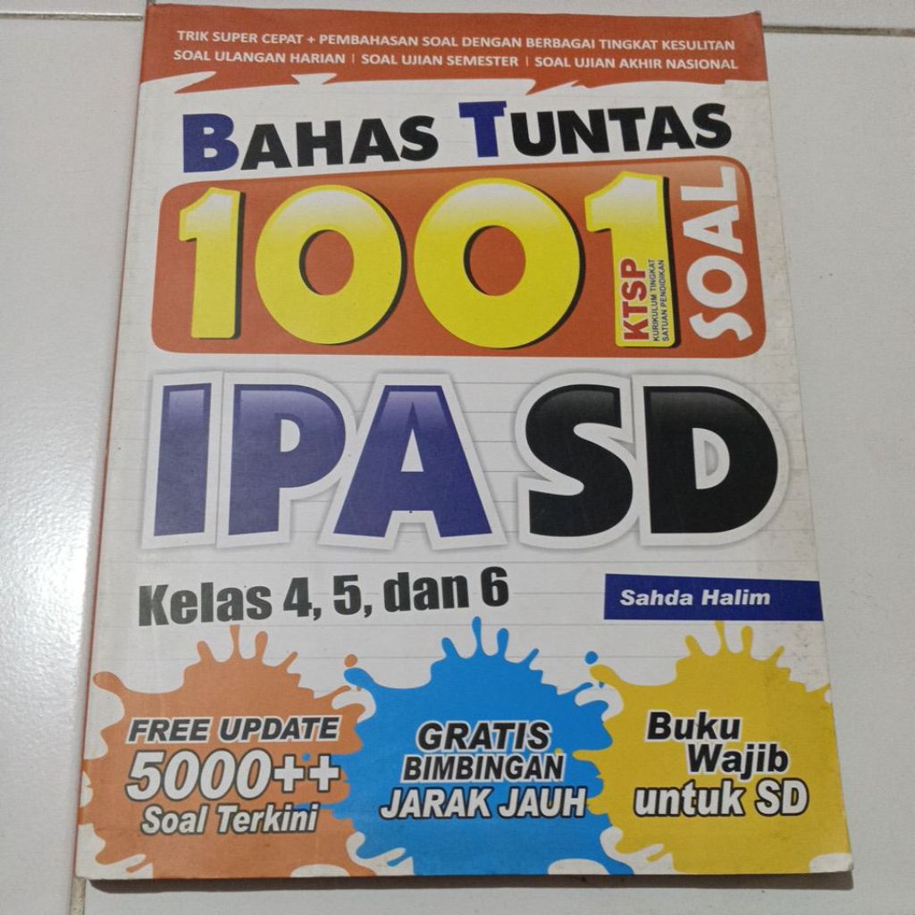Buku bahas tuntas 1001 soal IPA SD kelas 4,5,& 6