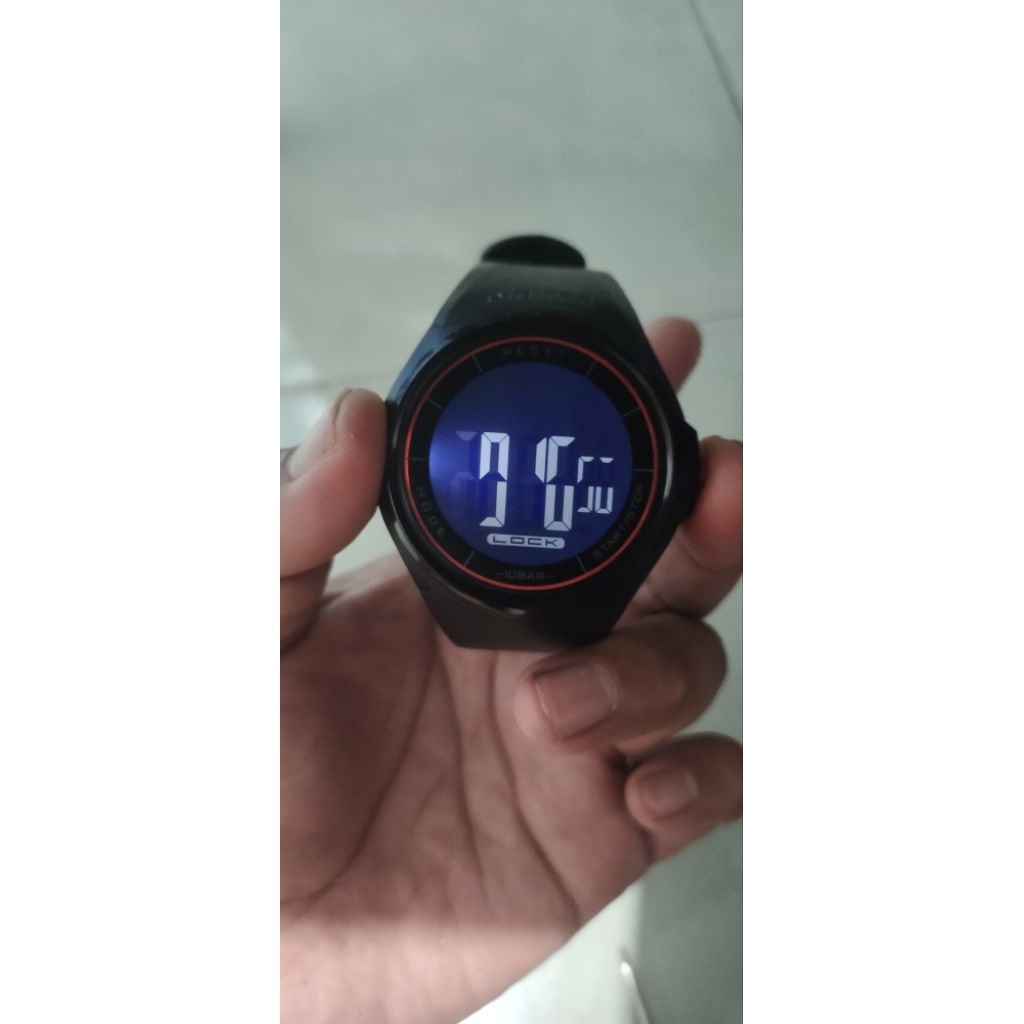Jam tangan digital merk digitec thoch screen minus