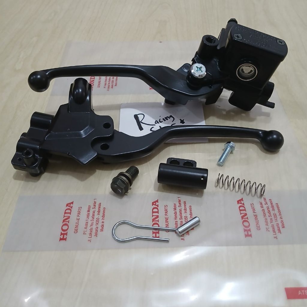 Master Rem Assy Beat Street Hitam dengan Dudukan Rumah Handel Rem Set Kiri Kanan Hitam
