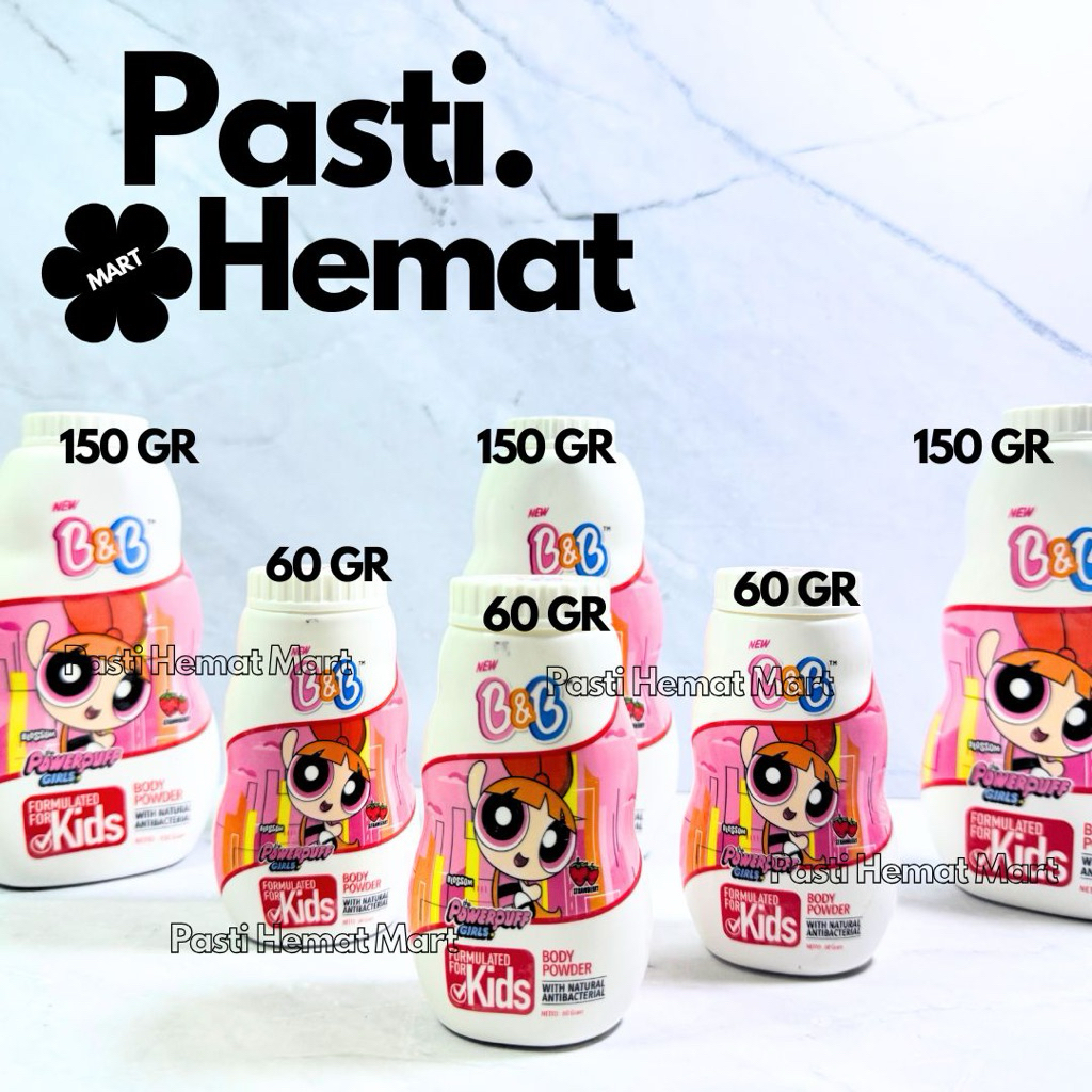 [PAKET USAHA] 6 PCS / 12 PCS B&B Kids Talc | Bedak BNB Kids 60 GR / 150 GR