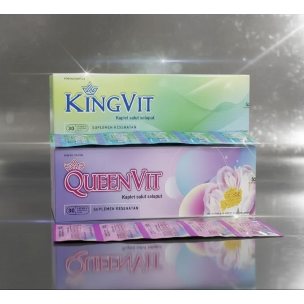 Kingvit dan Queenvit Box Suplemen Kesehatan