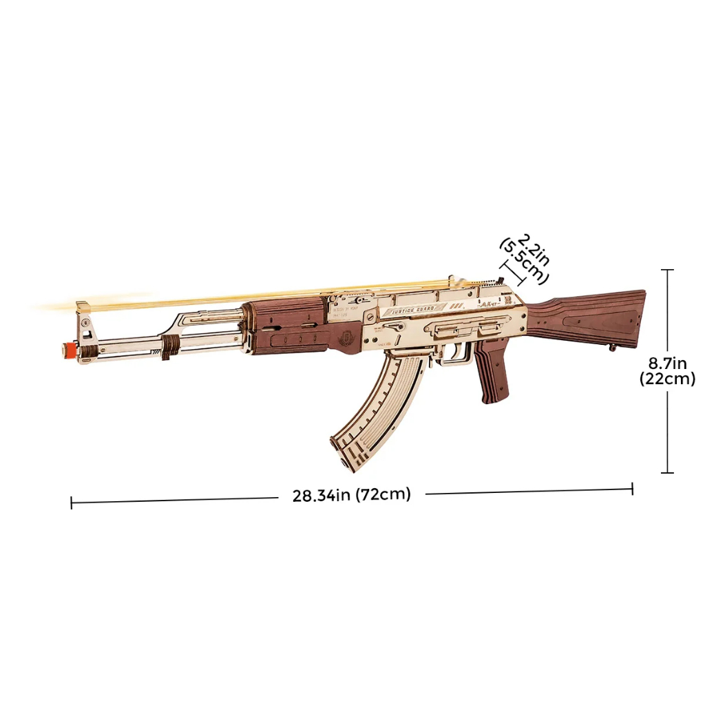 ROKR AK-47 Toy Gun 3D Wooden Puzzle ROBOTIME LQ901