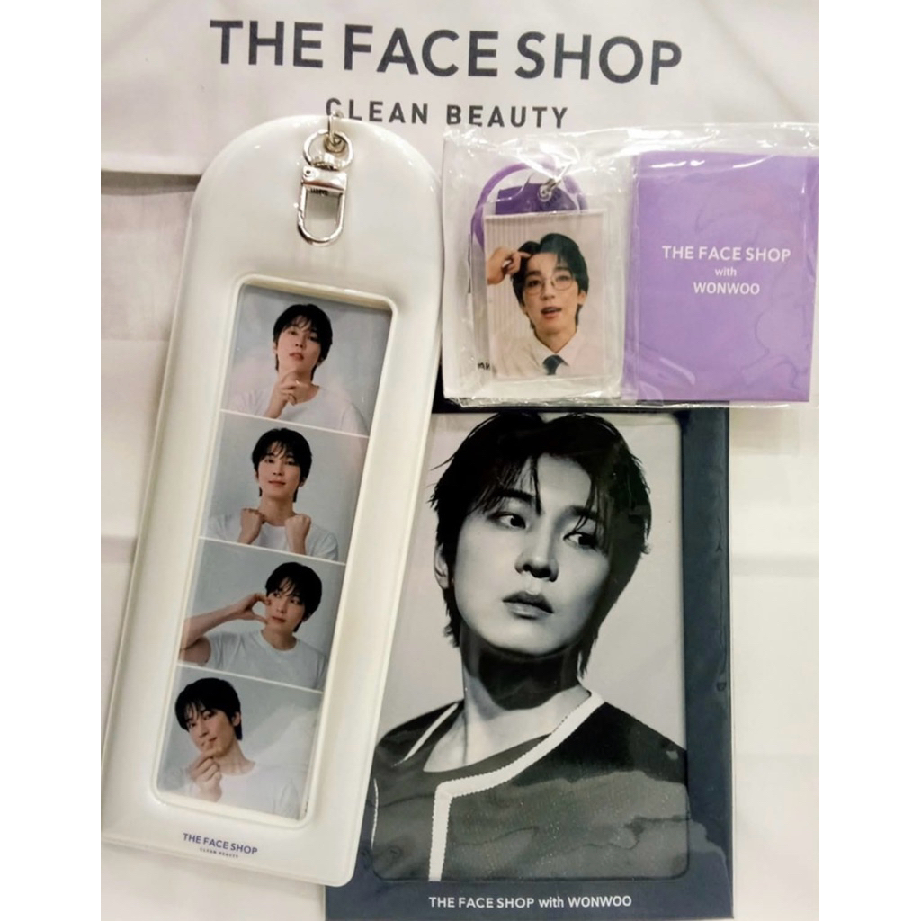 THE FACE SHOP X SEVENTEEN WONWOO PHOTO & EPOXY PHOTO KEYRING | LIMITED EDITION