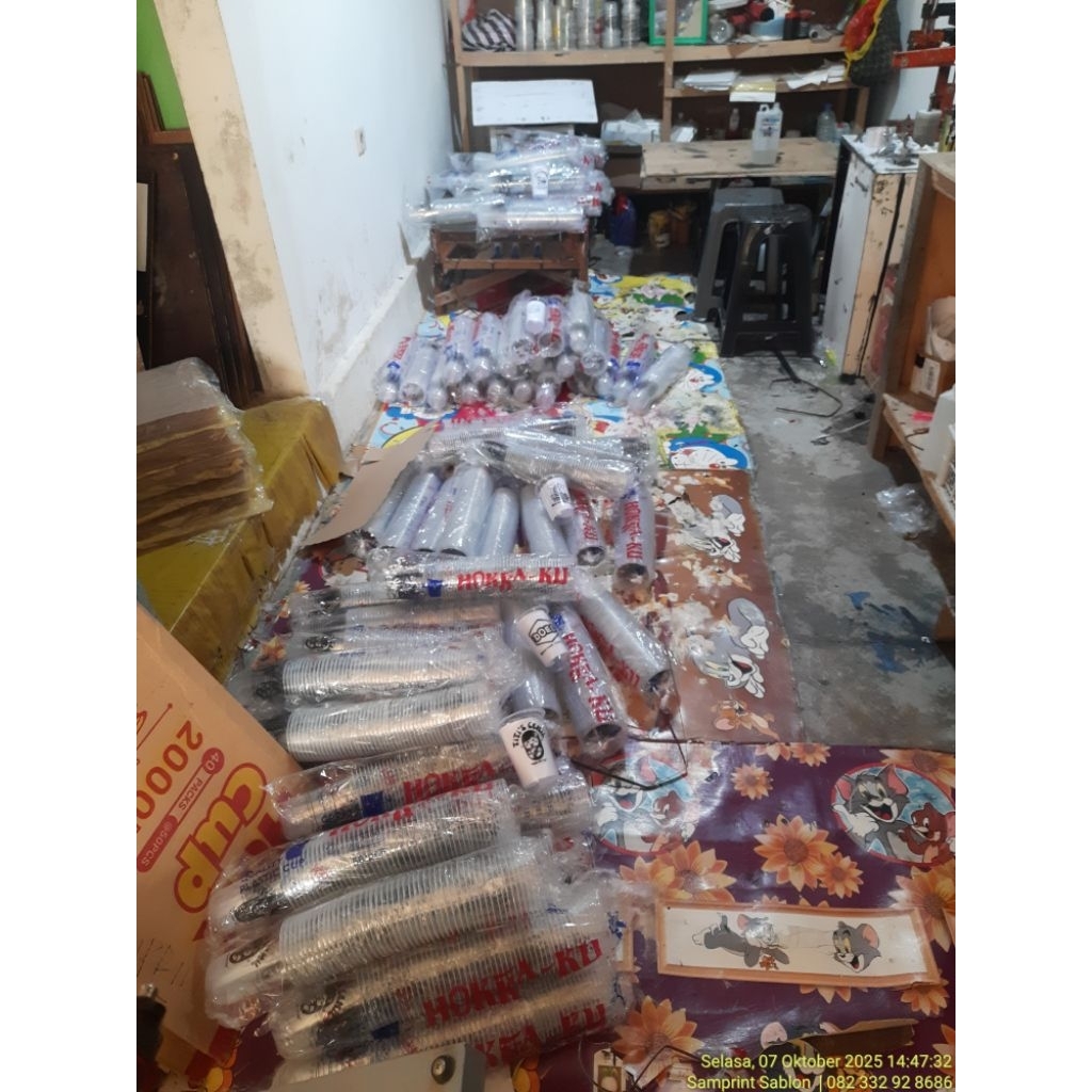 SABLON CUP ( OVAL ) 14 OZ & 16 OZ HOKKAKU , INI MINIMAL ORDER 1.000 CUP