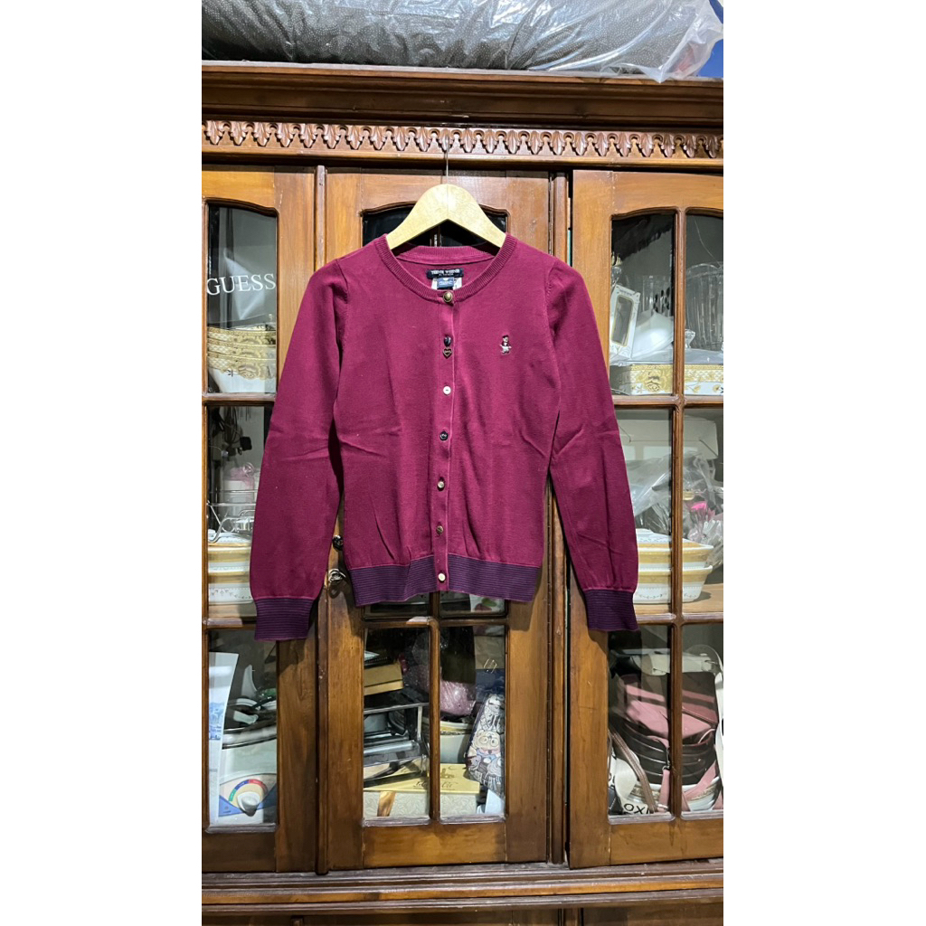 CARDIGAN MAROON