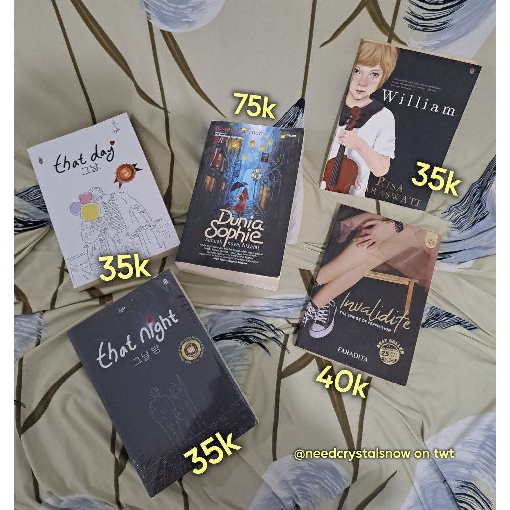 Preloved Novel Indonesia & English