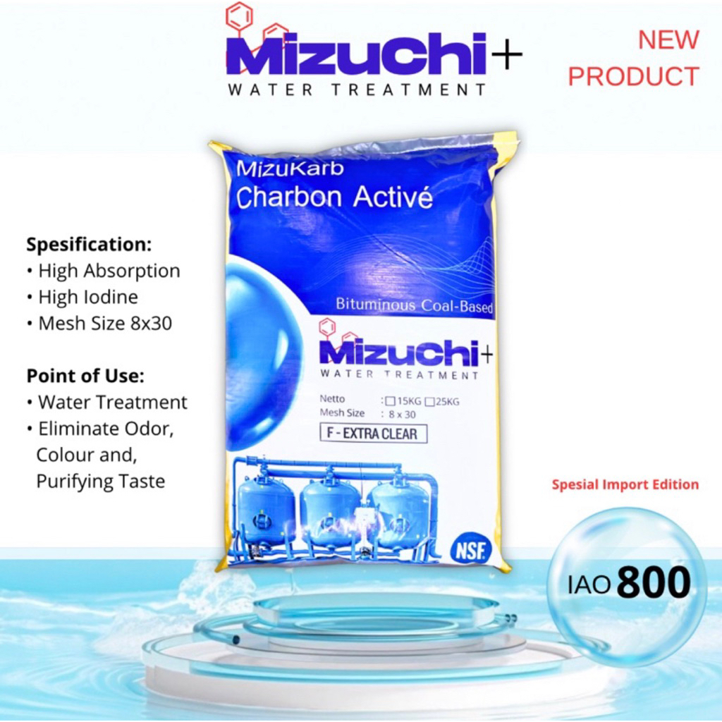 MIZUCARB - Media Filter Air (Besi, Berminyak, Karat, Bau)