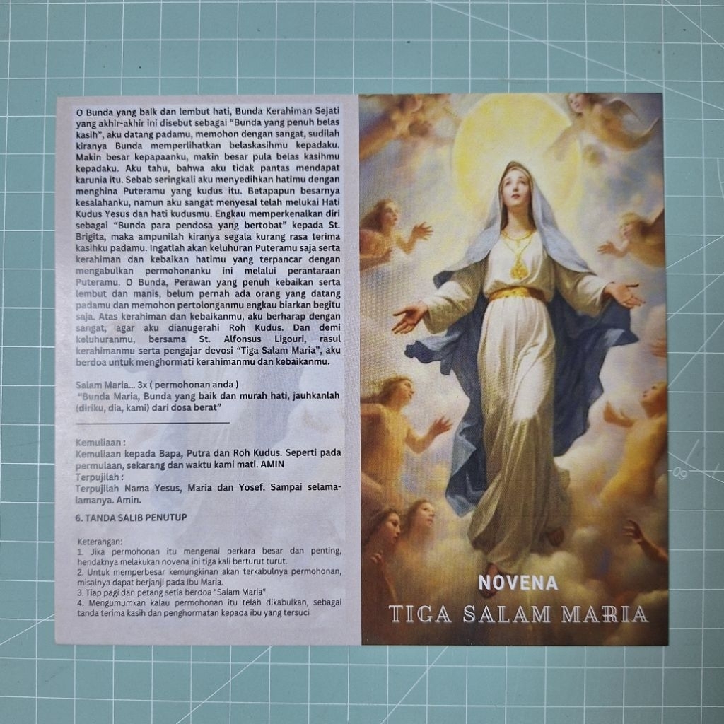 Novena Tiga Salam Maria Doa Katolik