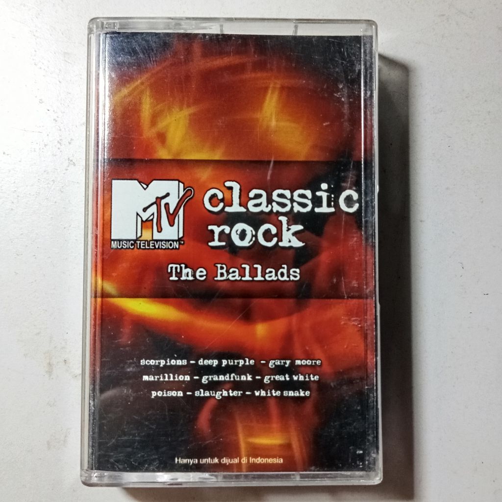 Kaset MTV Classic Rock The Ballads (Scorpions, Deep purple, slaughter)