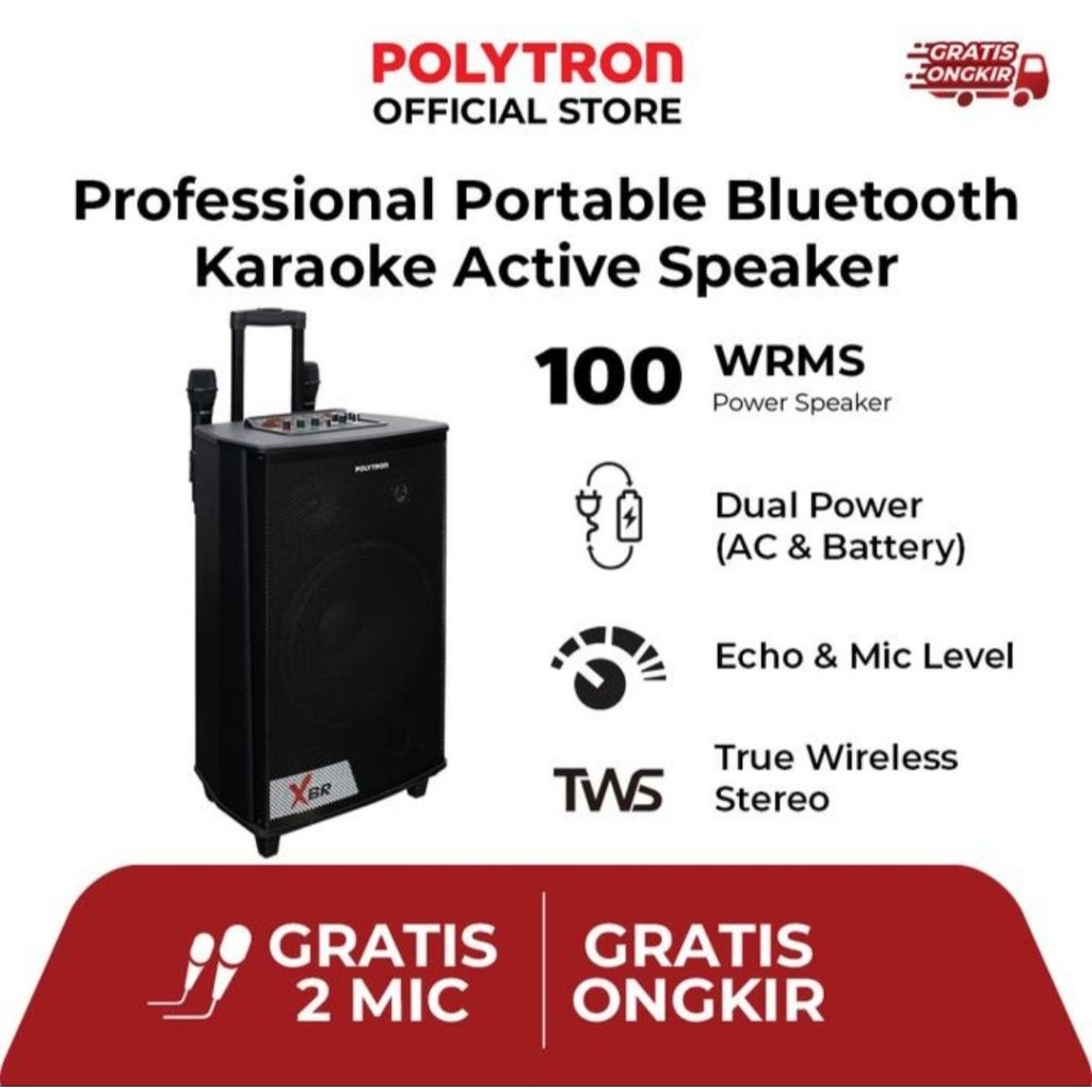 SPEAKER ACTIVE POLYTRON 15INCH PAS PRO 15F7 SPEAKER ACTIVE POLYTRON PORTABLE