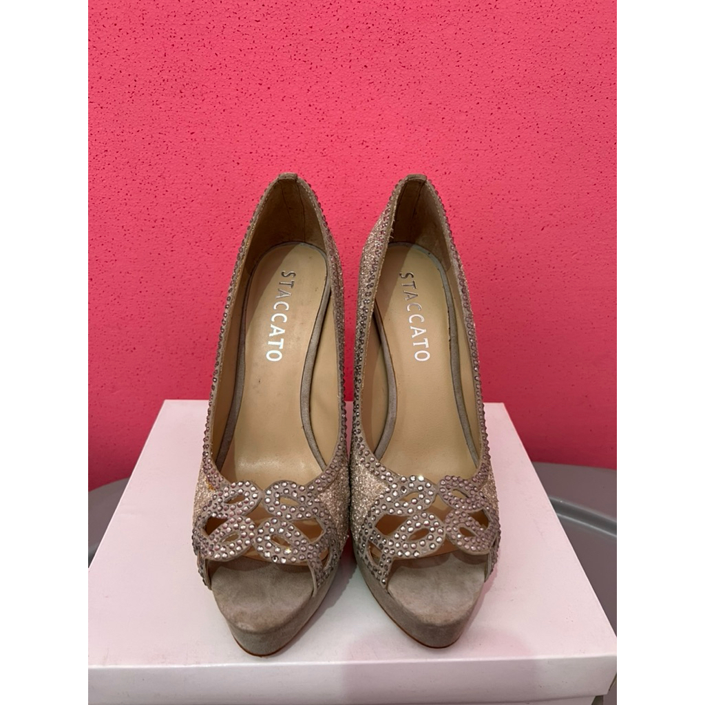 PRELOVED STACCATO HEELS SEPATU WANITA SIZE 40