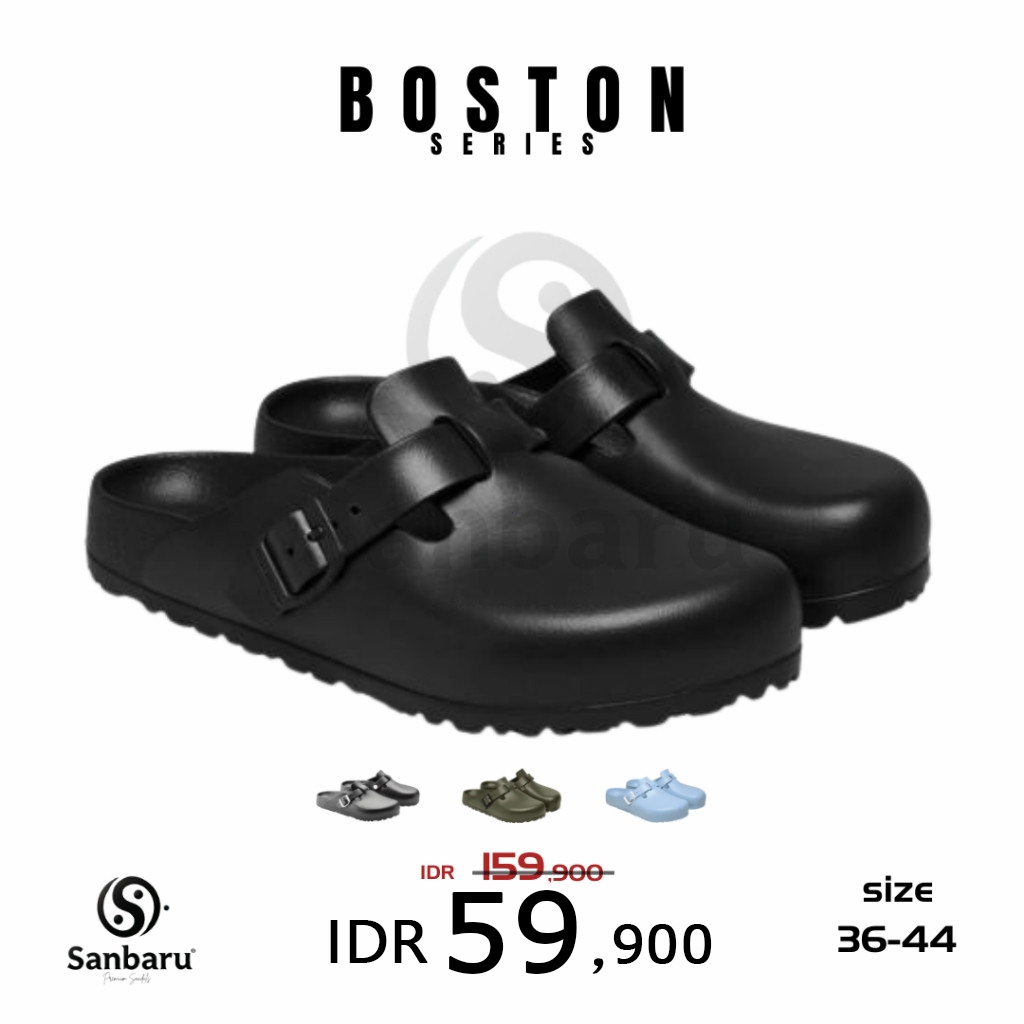Sandal Pria Slipon Big Sepatu Dokter Sepatu Koki Sandal Boston Pria Sendal Karet Sandal Korean Style
