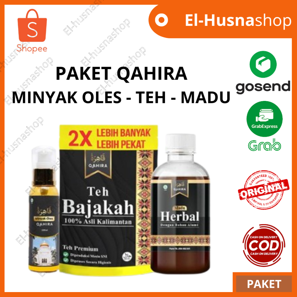 Paket Qahira Bajakah Minyak Oles Teh Madu Untuk Benjolan Getah Bening BPOM Halal