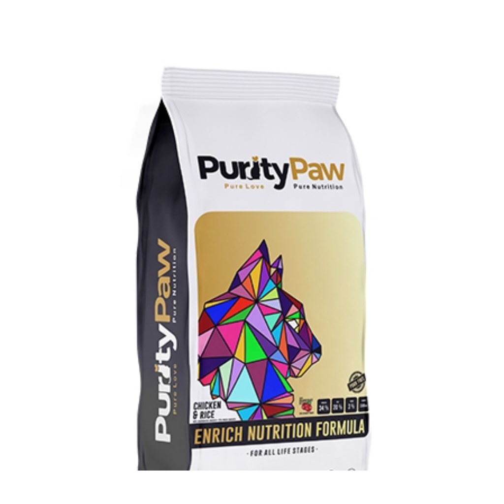 Purity Paw chicken & rice all stage 500gr cat food
