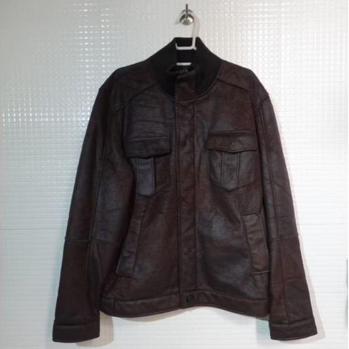 Original ZARA Casual 1975 Bikers Jaket Semi Kulit Suede Outdoor XL