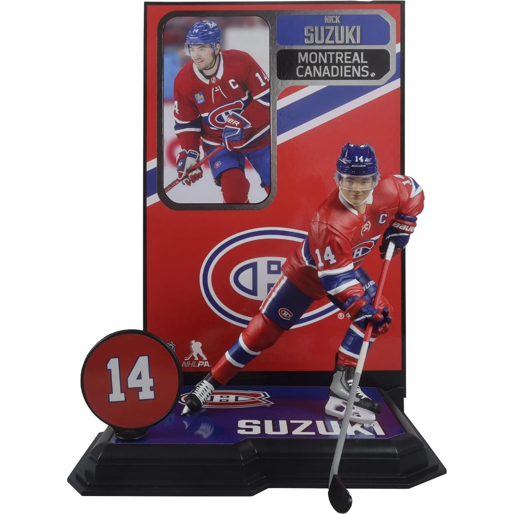 McFarlane Toys - Nick Suzuki (Montreal Canadiens), NHL Posed, 7in Figure