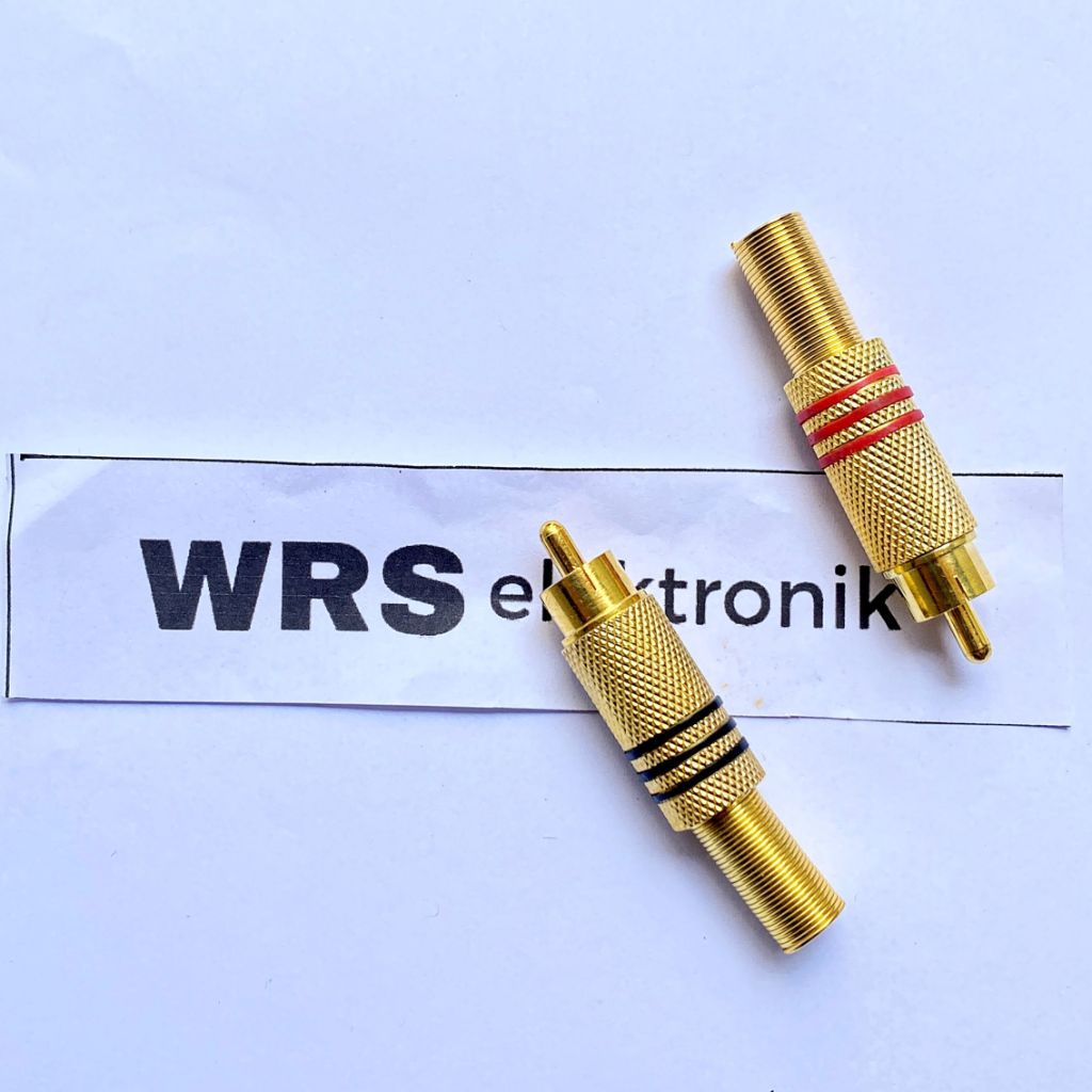 Jek RCA gold jack input RCA gold per set 2biji