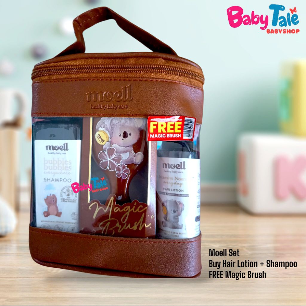 Moell Set Beli Hair Lotion + Shampoo GRATIS Magic Brush