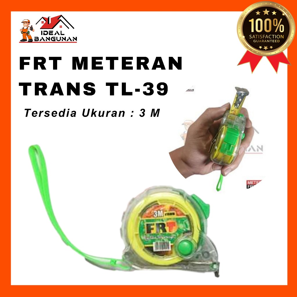 [READY] METERAN FRT TRANSPARAN | METERAN 3 METER | METERAN MURAH | METERAN TUKANG | METERAN LARIS | 