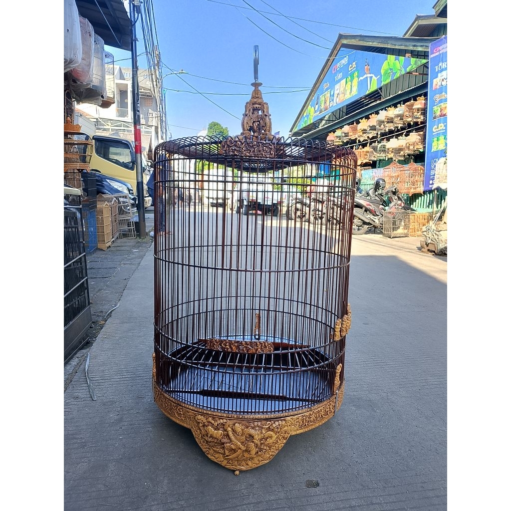 sangkar murai ukir fiber