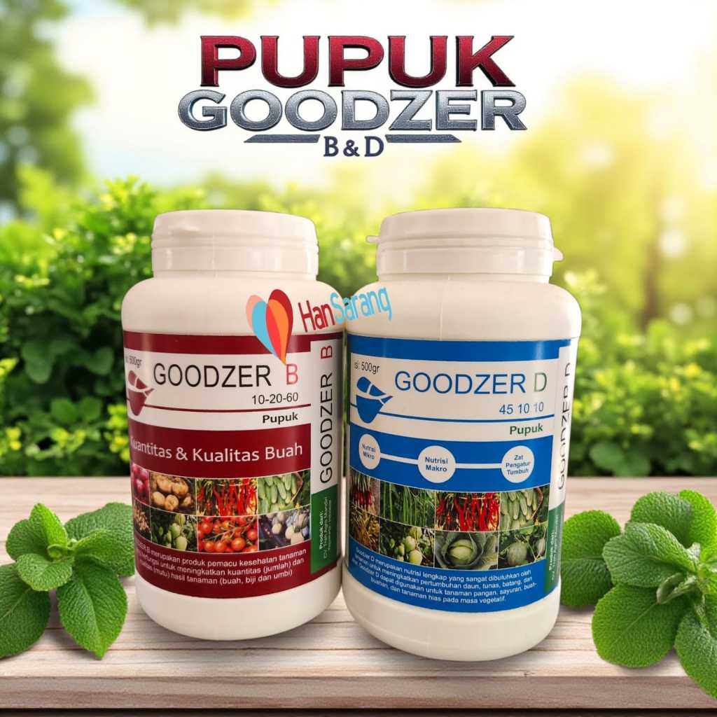 GOODZER B 10-20-60 500gr pupuk pembesar umbi dan buah pupuk daun goodzer D